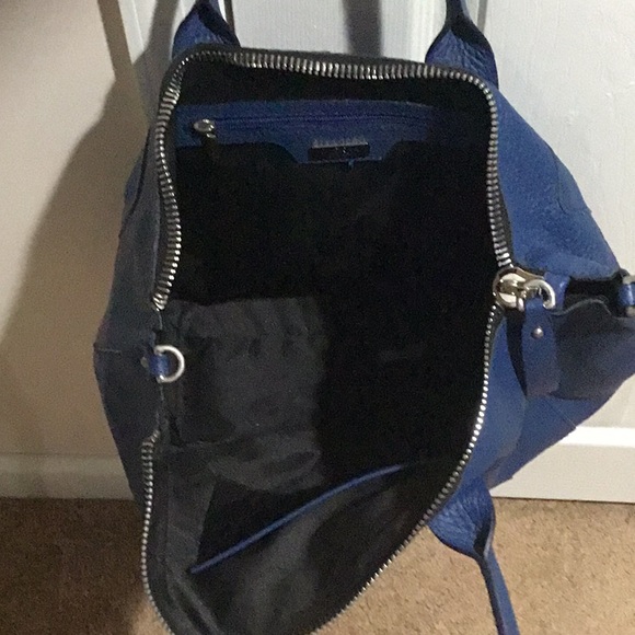 Nicoli Navy Pebble Leather Bag - See description - Picture 6 of 11